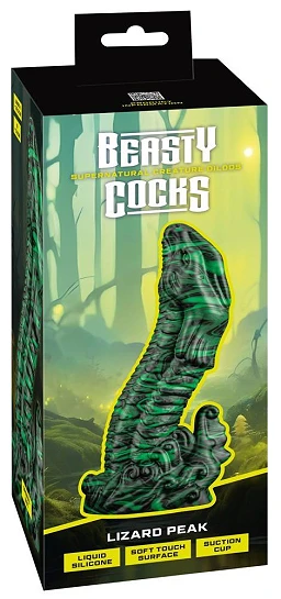 Dildo Lizard Peak – 22 cm, silikon liquid, przyssawka — zdjęcie 8