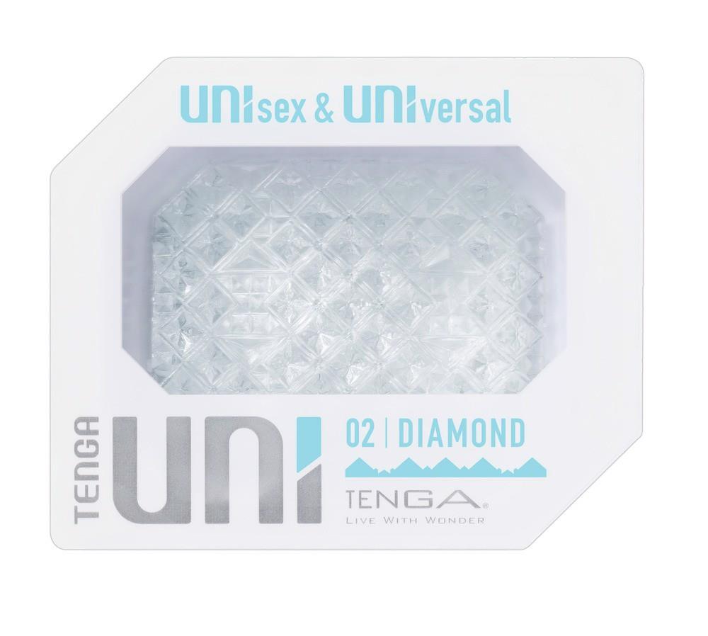 Masturbator Tenga Uni Diamond – nakładka na palce, tekstura piramidek — zdjęcie 5