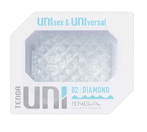 Masturbator Tenga Uni Diamond – nakładka na palce, tekstura piramidek — zdjęcie 5