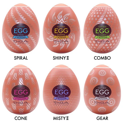 Masturbatory Egg HB Package II – zestaw 6 jednorazowych — zdjęcie 3