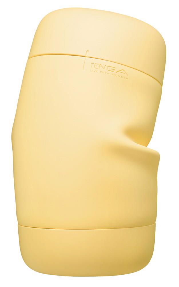 Masturbator Tenga Puffy Custard Yellow – miękka piankowa faktura — zdjęcie 1