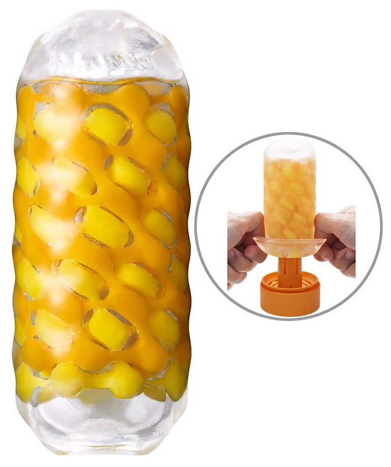 Masturbator Tenga Arte Weave - gęsty splot wypustek, wielorazowy