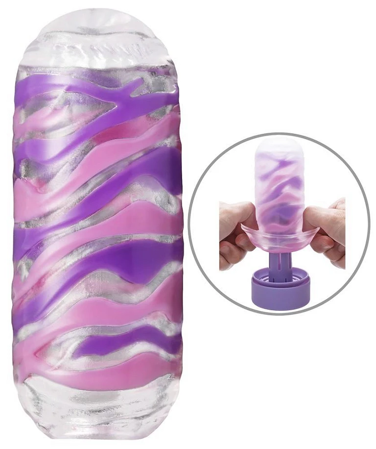 Masturbator Tenga Arte Drape – żłobione wnętrze, elastyczny