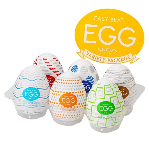 Masturbatory jednorazowe Tenga Egg Variety Pack – 6 struktur, TPE — zdjęcie 5