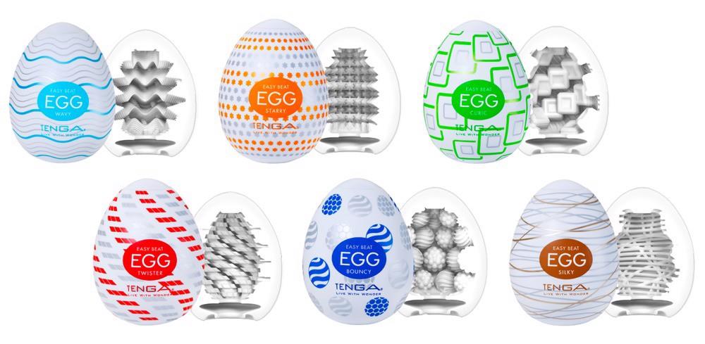 Masturbatory jednorazowe Tenga Egg Variety Pack – 6 struktur, TPE — zdjęcie 2