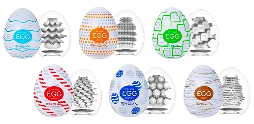 Masturbatory jednorazowe Tenga Egg Variety Pack – 6 struktur, TPE — zdjęcie 2