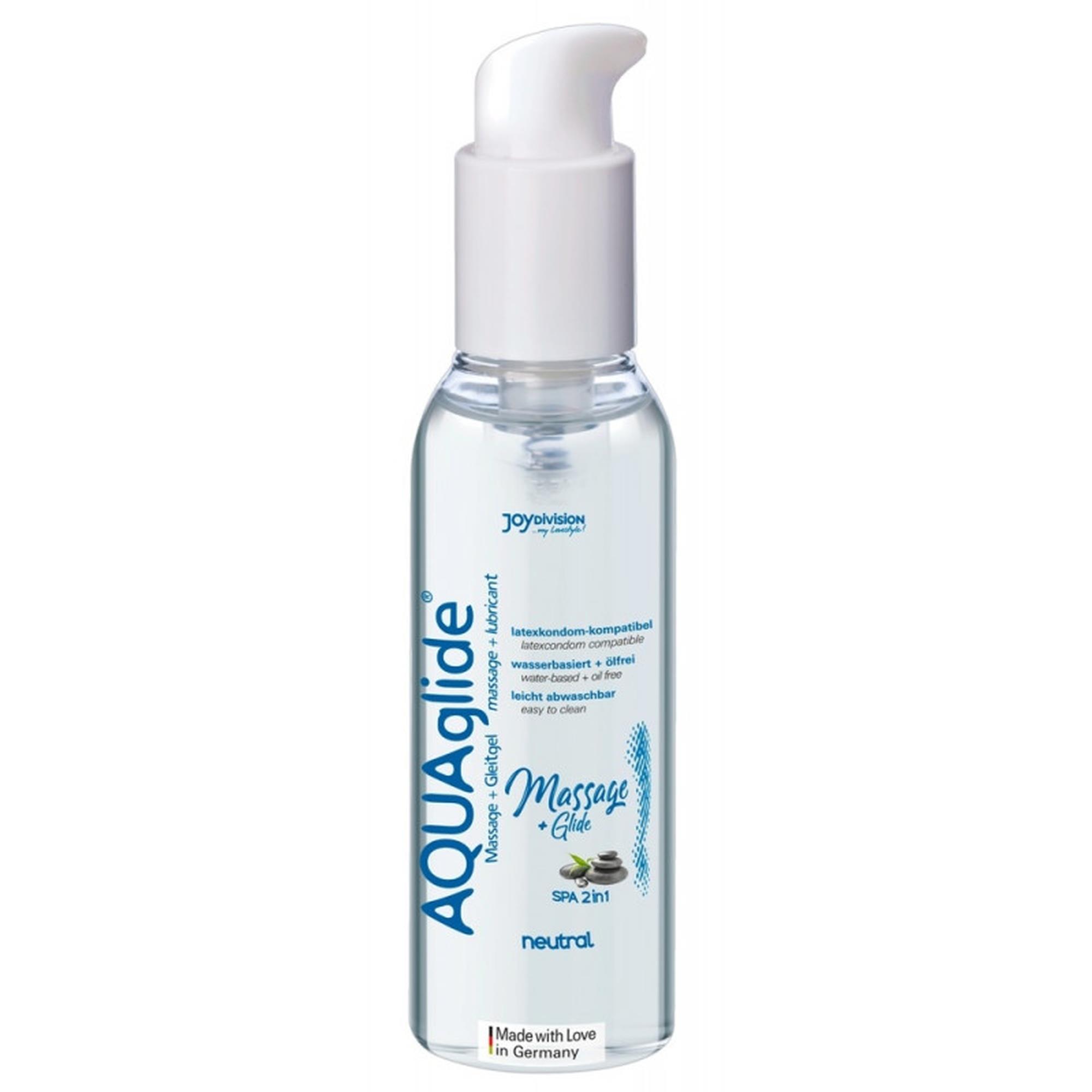 Żel do masażu i poślizgu AQUAglide 2w1 – neutralny, 200 ml — zdjęcie 1