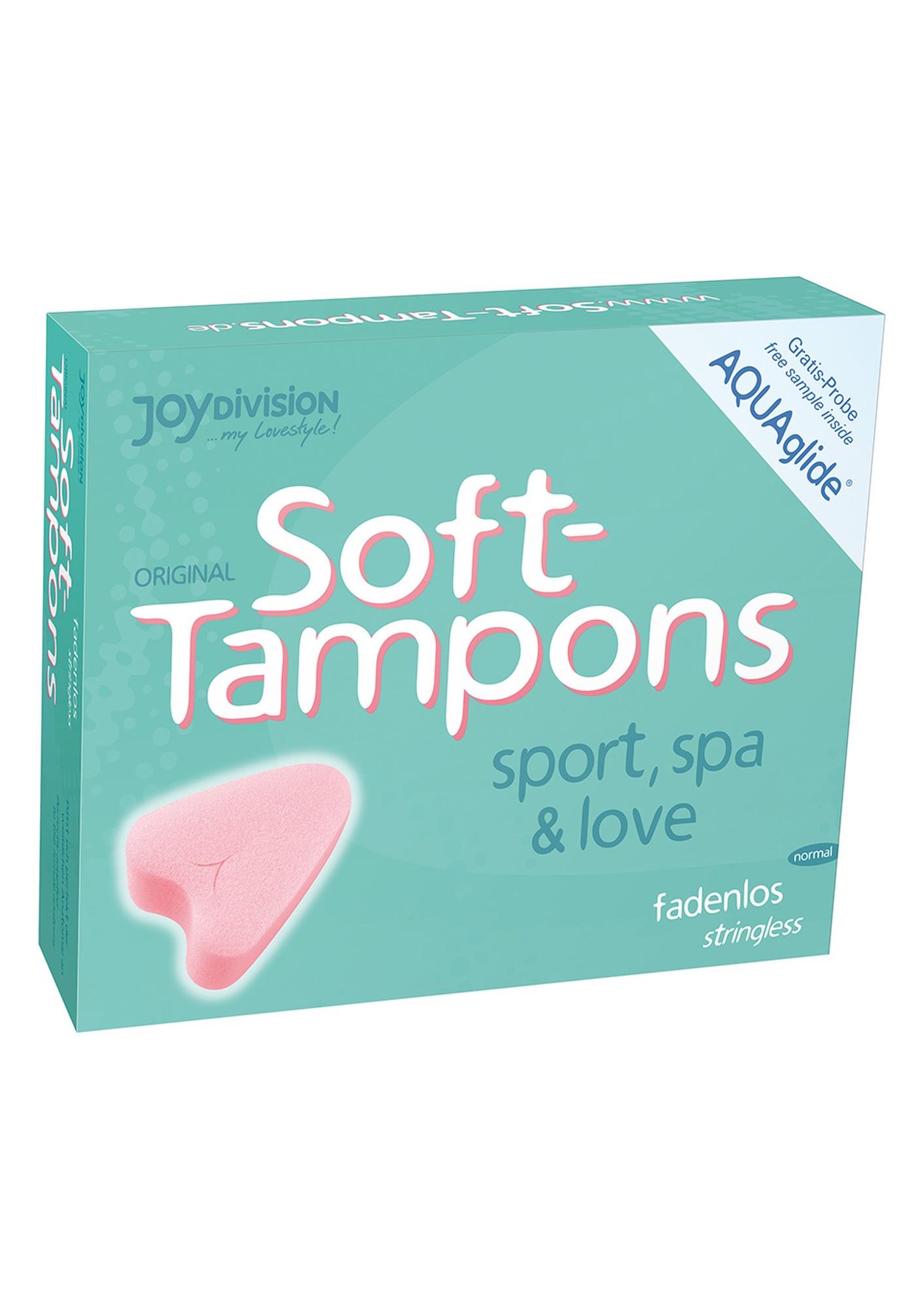 Tampony bez sznurka Soft Tampons normal – 50 sztuk, miękka gąbka — zdjęcie 1