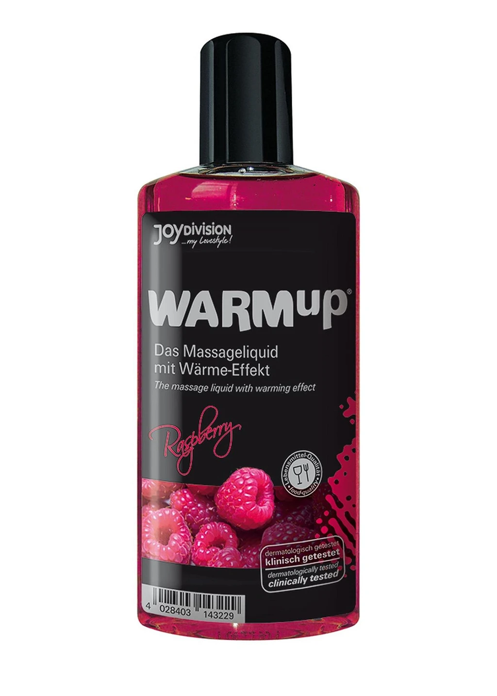 Olejek do masażu Warmup Malina - rozgrzewający efekt