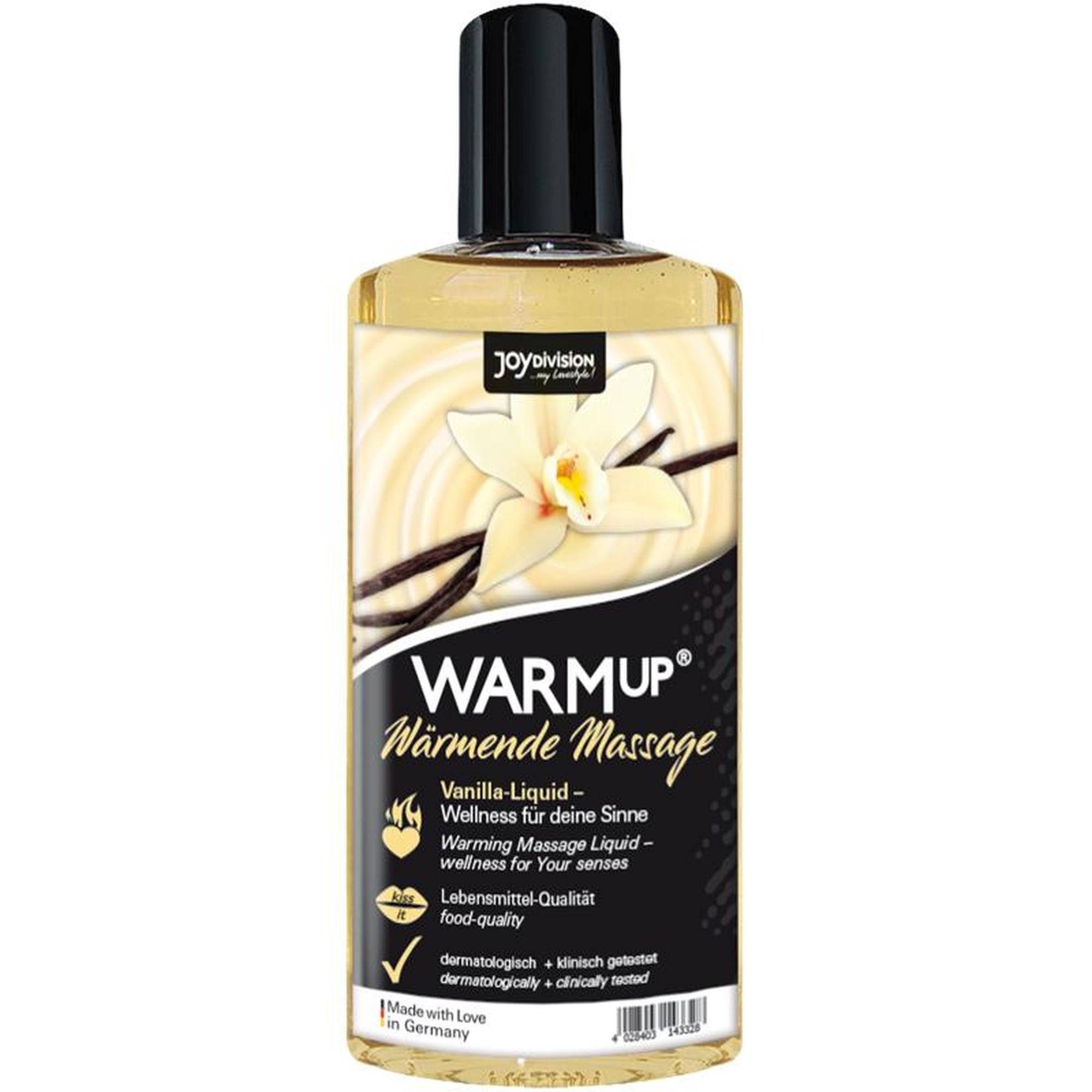 Olejek do masażu WARMup - wanilia, efekt rozgrzewający, 150 ml — zdjęcie 1