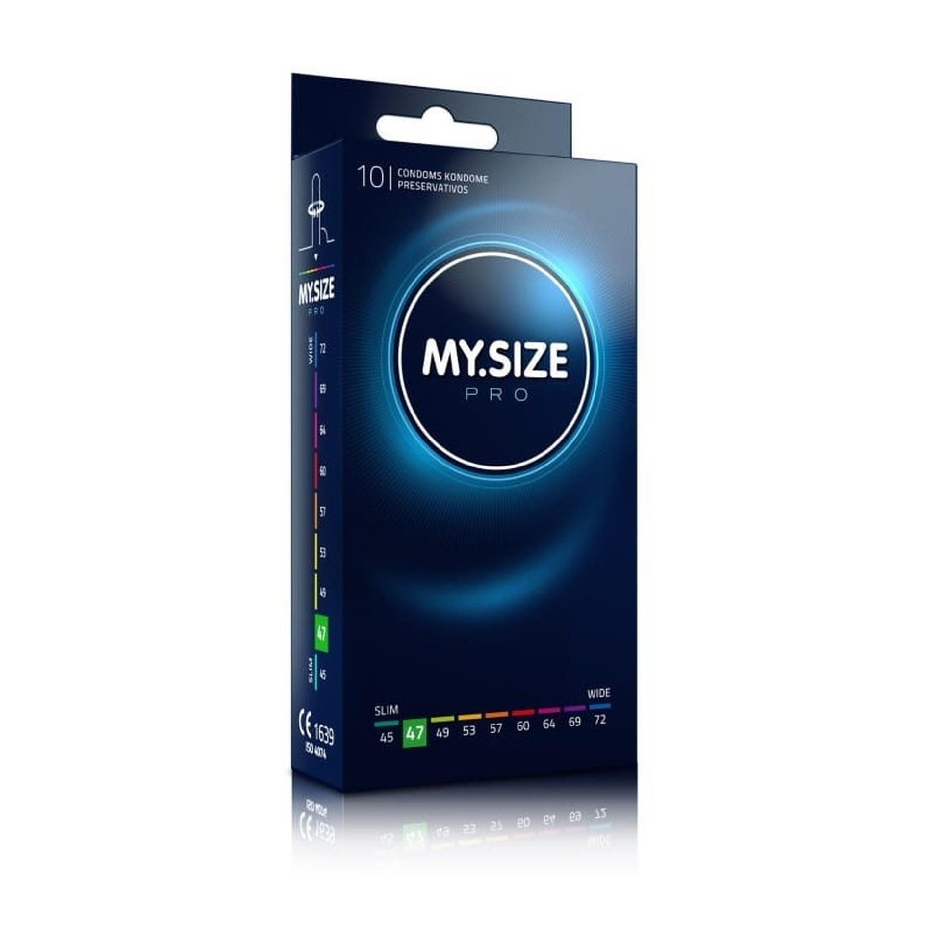 Prezerwatywy My.Size PRO 47 – wąskie, lateksowe, 10 szt. — zdjęcie 1
