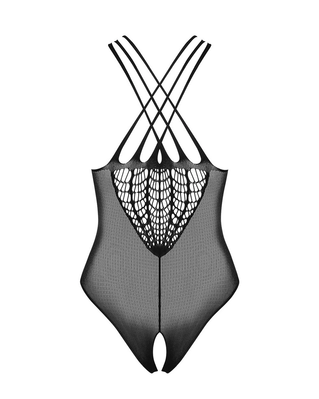 Body B118 - czarne dziane, odkryty krok S/M/L — zdjęcie 5