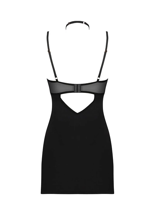 Koszulka i stringi Selinne – czarne, podwójne ramiączka, XL/2XL — zdjęcie 6