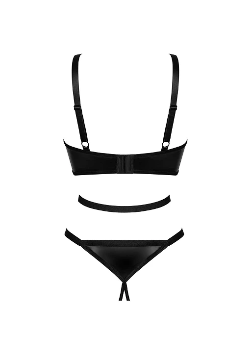 Body – czarne, otwarty krok, elastyczne, XS/S — zdjęcie 6