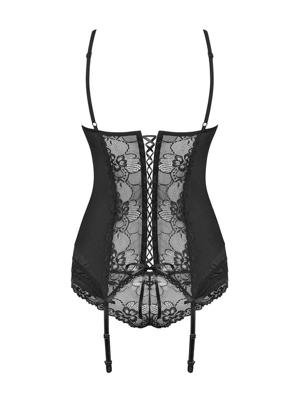 Gorset Heartina - czarny koronka S/M — zdjęcie 6