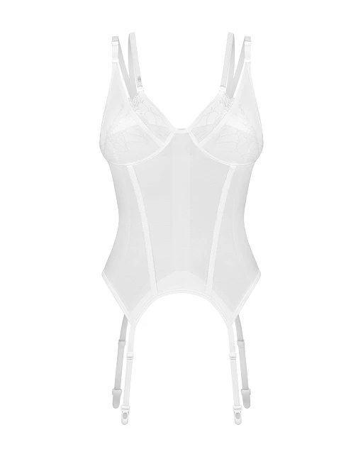 Gorset Arrowel – biały, transparentny, S/M — zdjęcie 2