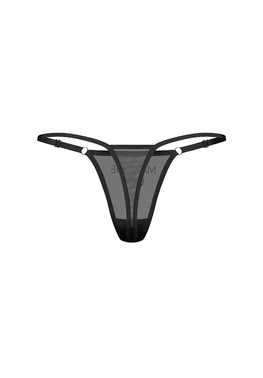 Stringi Violami – transparentne, cyrkonie, L/XL — zdjęcie 5