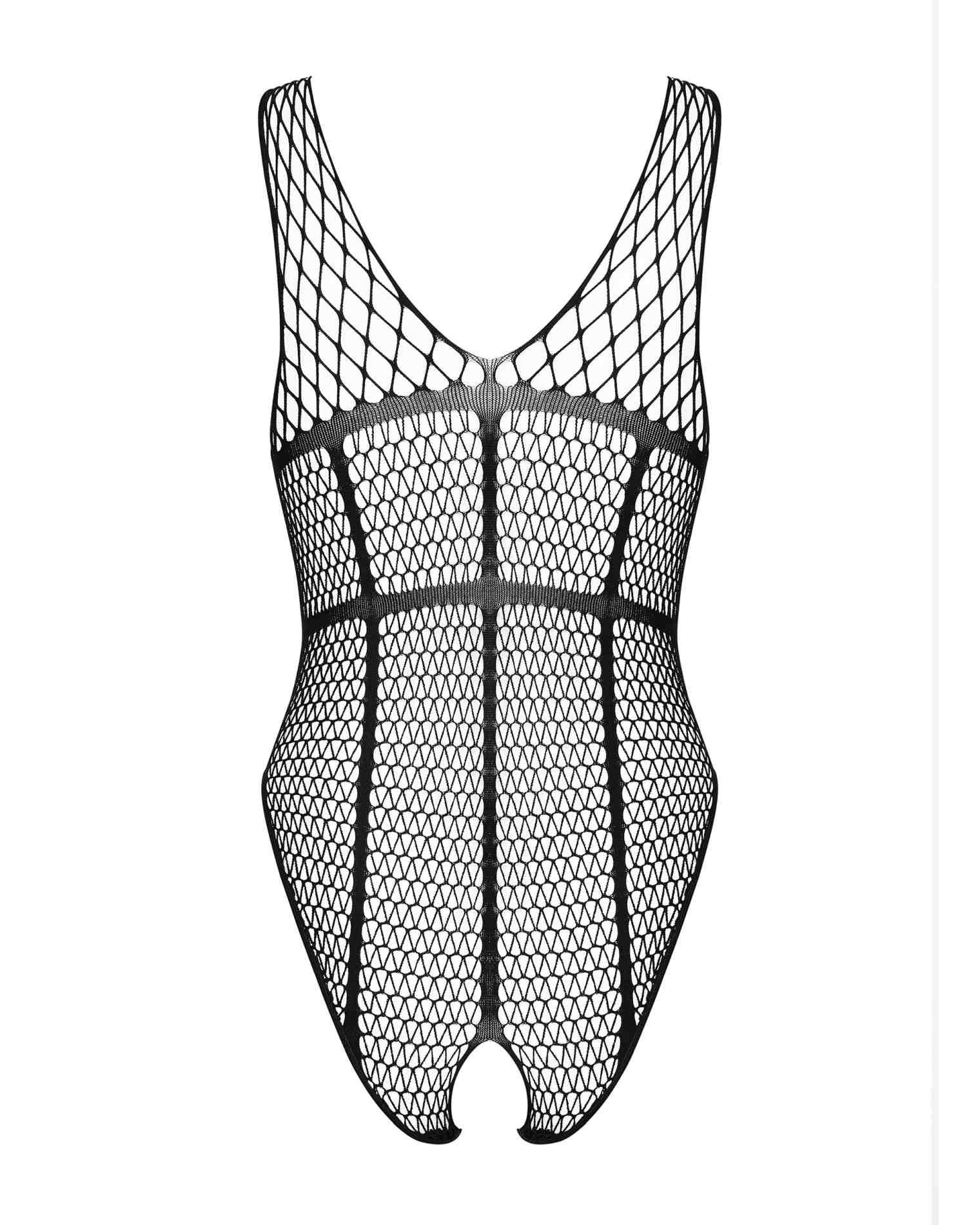 Body – czarne, siateczkowe, otwarty krok, S/M/L — zdjęcie 6