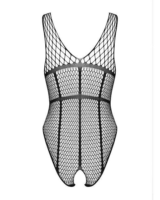 Body – czarne, siateczkowe, otwarty krok, S/M/L — zdjęcie 6