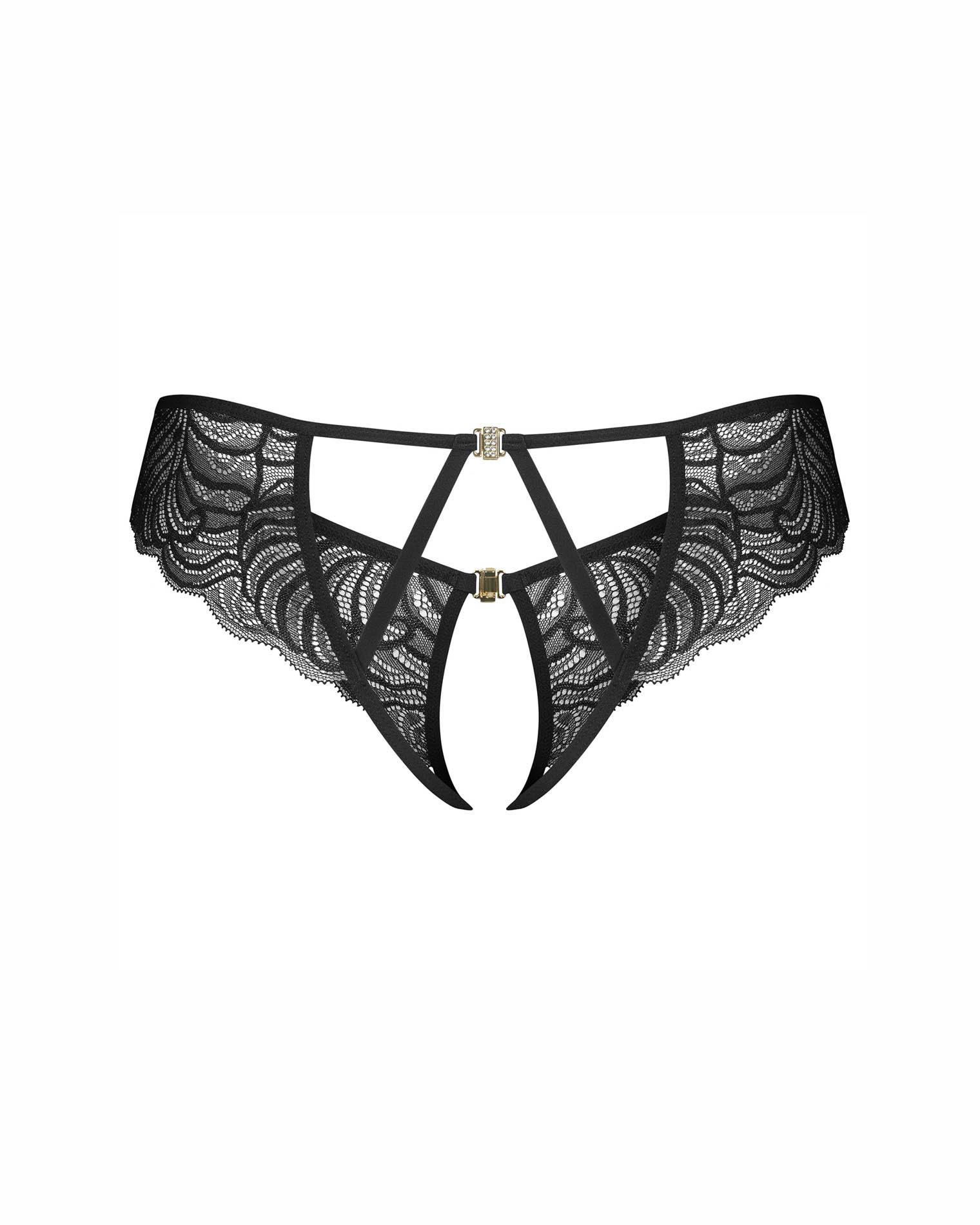 Stringi – koronkowe, otwarty krój, L/XL — zdjęcie 7