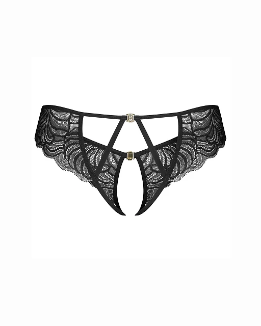 Stringi – koronkowe, otwarty krój, L/XL — zdjęcie 7