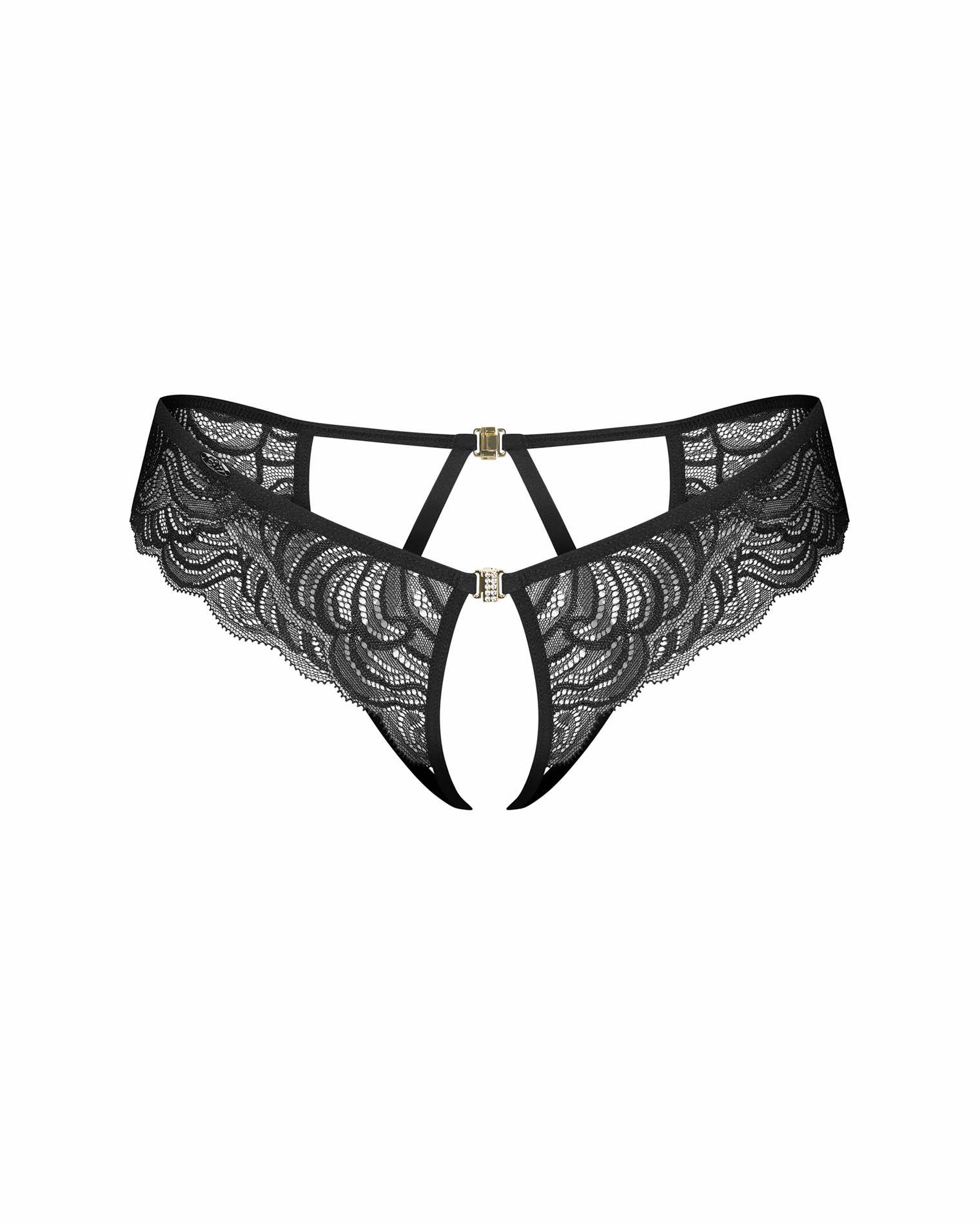 Stringi – koronkowe, otwarty krój, L/XL — zdjęcie 8