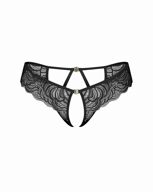 Stringi – koronkowe, otwarty krój, L/XL — zdjęcie 8