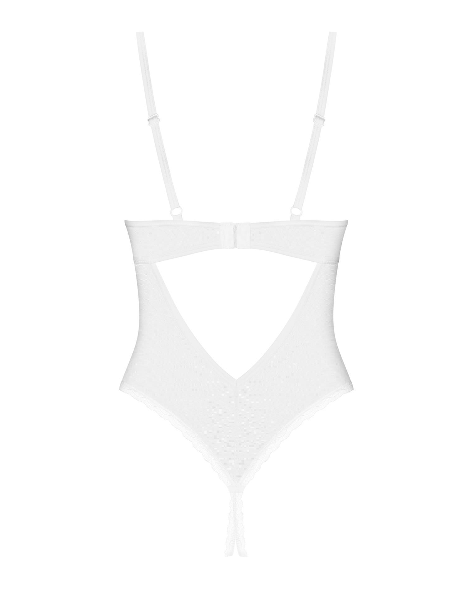 Body – białe, transparentne, otwarty krok, M/L — zdjęcie 4