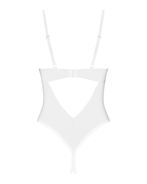 Body – białe, transparentne, otwarty krok, M/L — zdjęcie 4