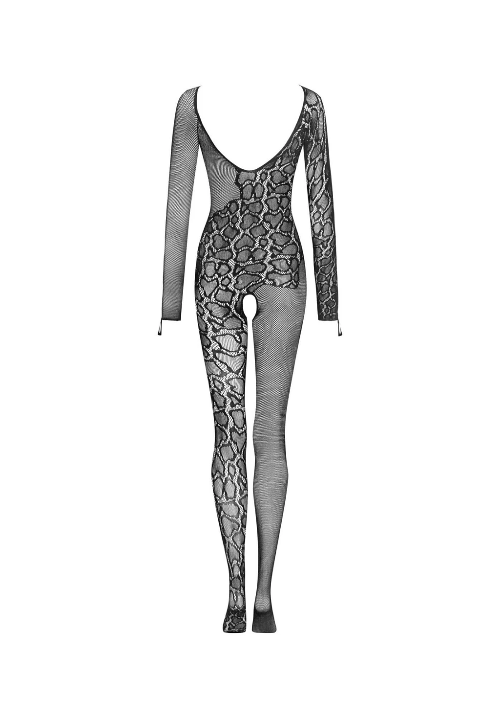 Bodystocking G326 - seksowny wężowy wzór S/M/L — zdjęcie 6