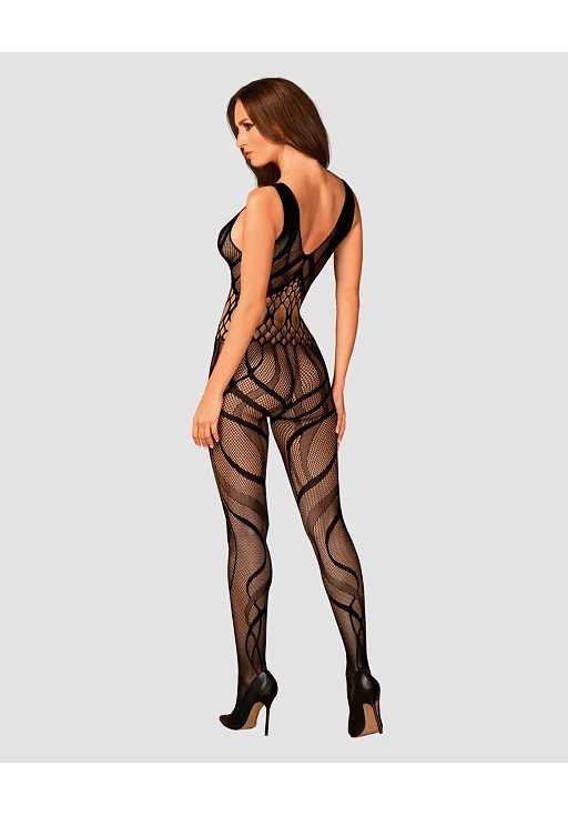 Bodystocking G328 S/M/L – otwarty krok i elastyczna siateczka, S/M — zdjęcie 4