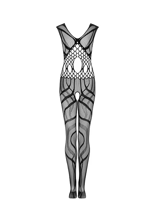 Bodystocking G328 S/M/L – otwarty krok i elastyczna siateczka, S/M — zdjęcie 5