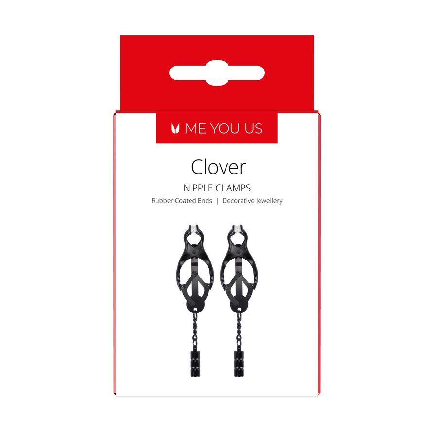 Zaciski na sutki Clover – stalowe, czarne — zdjęcie 2