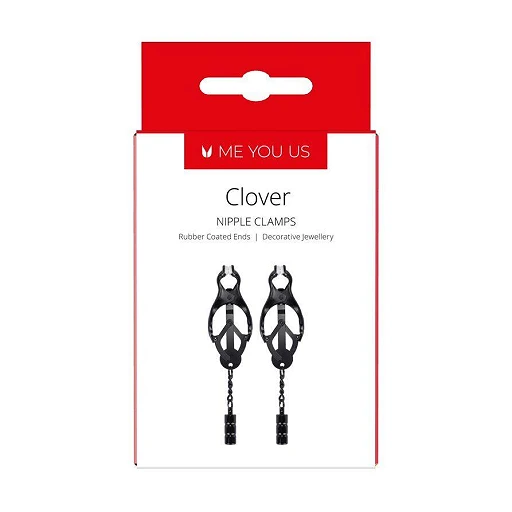Zaciski na sutki Clover – stalowe, czarne — zdjęcie 2