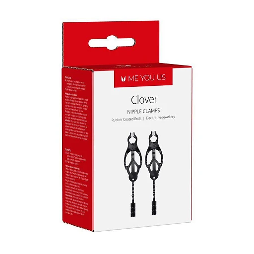 Zaciski na sutki Clover – stalowe, czarne — zdjęcie 3