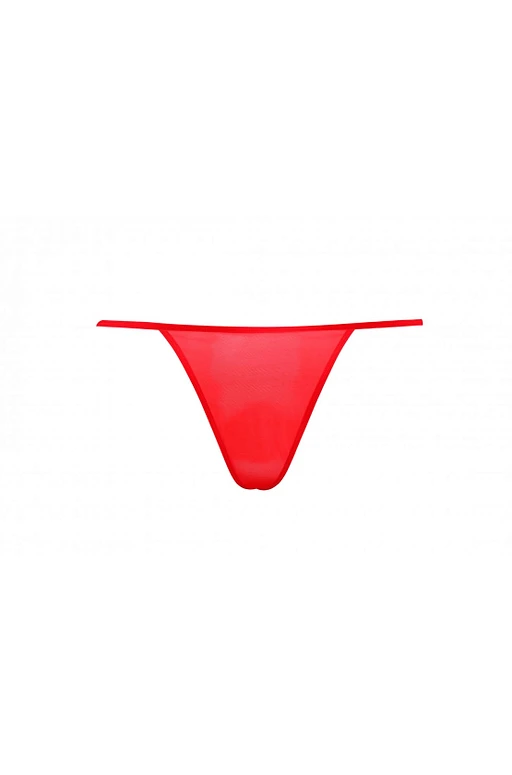 Halka i stringi Sydney+ – czerwona koronka i siateczka, XXL — zdjęcie 6