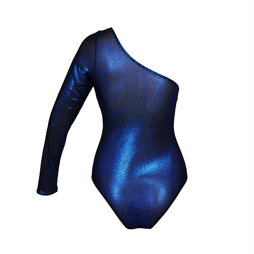 Body – asymetryczne, niebieskie, zapinane w kroku, XXL/XXXL — zdjęcie 5