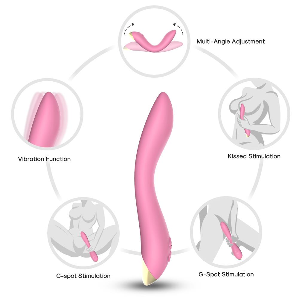 Wibrator Flamingo light pink – punkt G i łechtaczka — zdjęcie 3