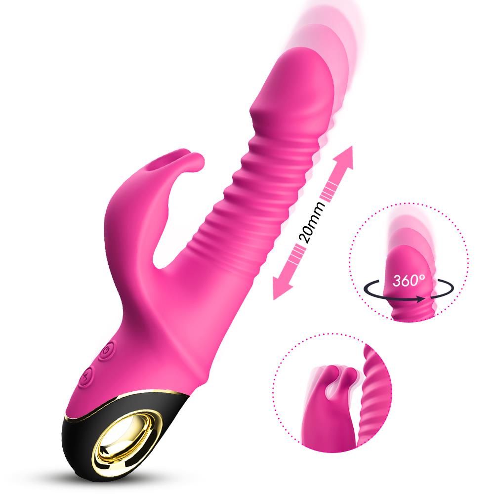 Wibrator króliczek Zing – pulsacja + rotacja, 19,5 cm — zdjęcie 2