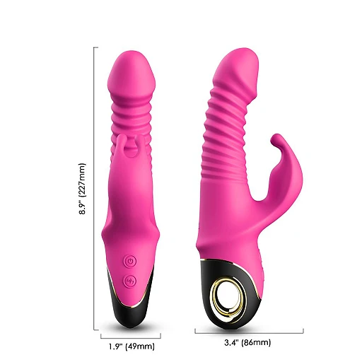 Wibrator króliczek Zing – pulsacja + rotacja, 19,5 cm — zdjęcie 4