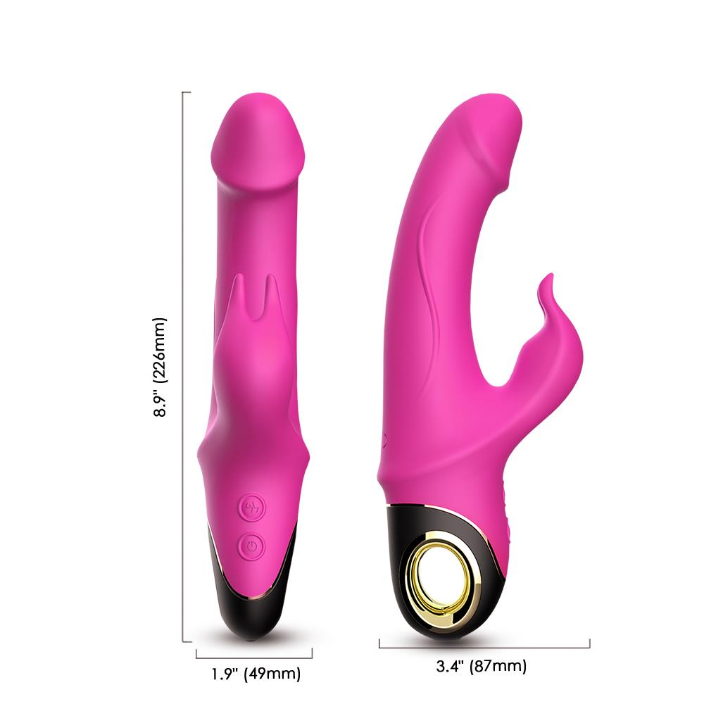 Wibrator króliczek Meteror pink – 2 silniki, wodoodporny — zdjęcie 7