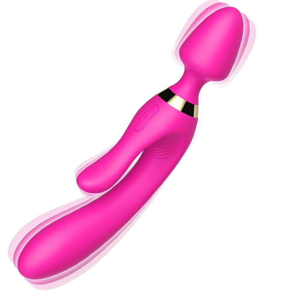Masażer wand Magic Wand – różowy, króliczek 2 silniki — zdjęcie 1