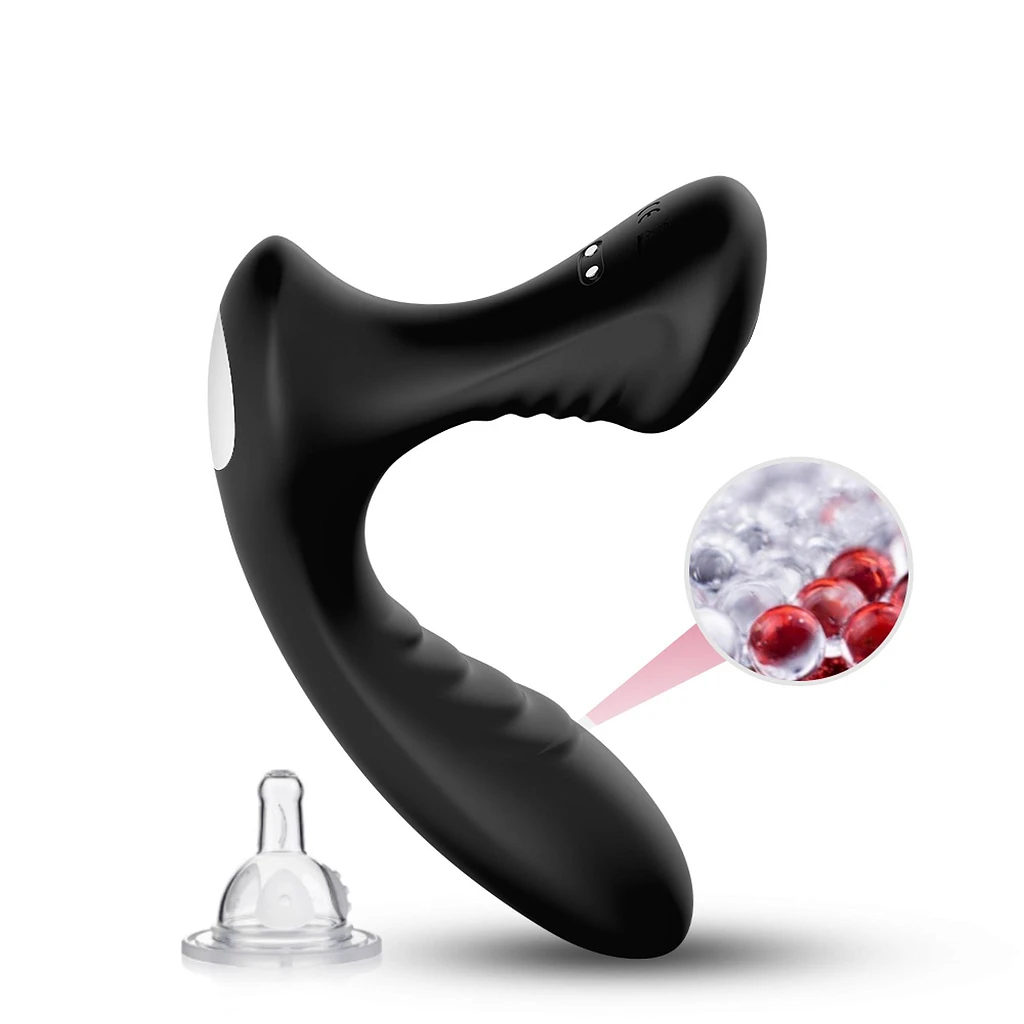 Masażer prostaty Storm black - 9 trybów — zdjęcie 6