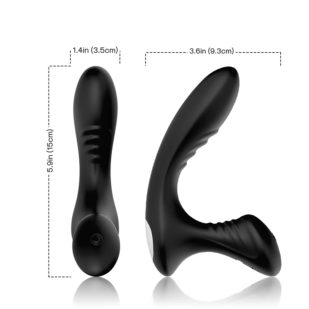 Masażer prostaty Storm black - 9 trybów — zdjęcie 8