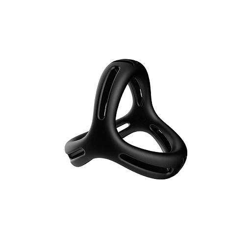 Pierścień erekcyjny Timer black - silikon