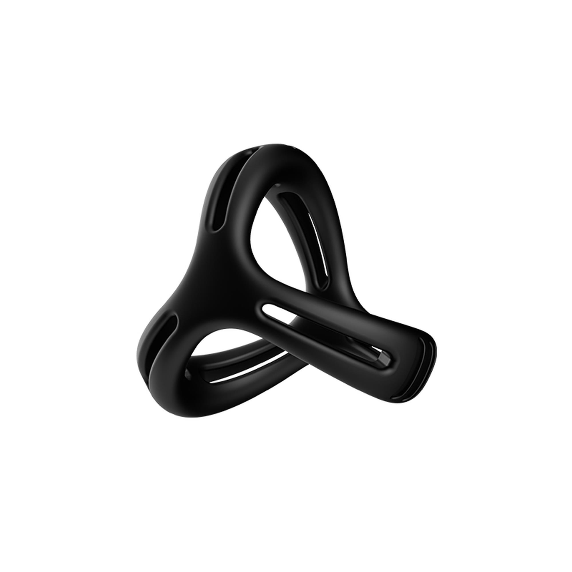 Pierścień erekcyjny Timer black - silikon — zdjęcie 3