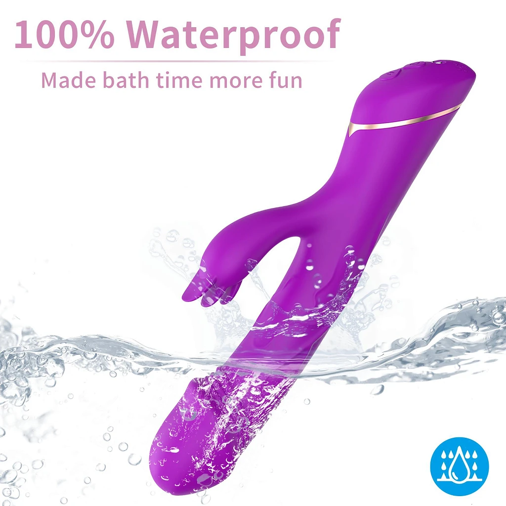 Wibrator króliczek Rubberco Purple – 2 silniki, 9 trybów — zdjęcie 2