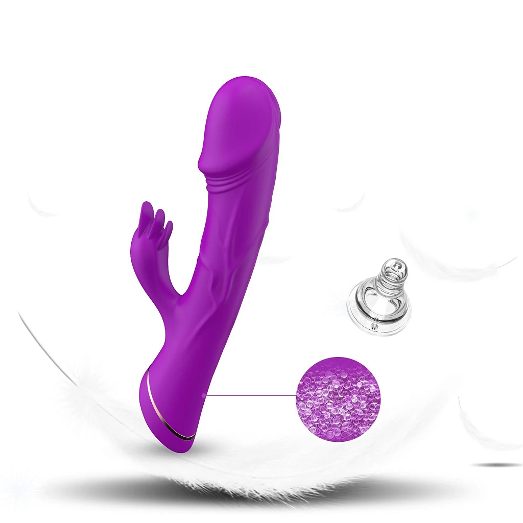 Wibrator króliczek Rubberco Purple – 2 silniki, 9 trybów — zdjęcie 4