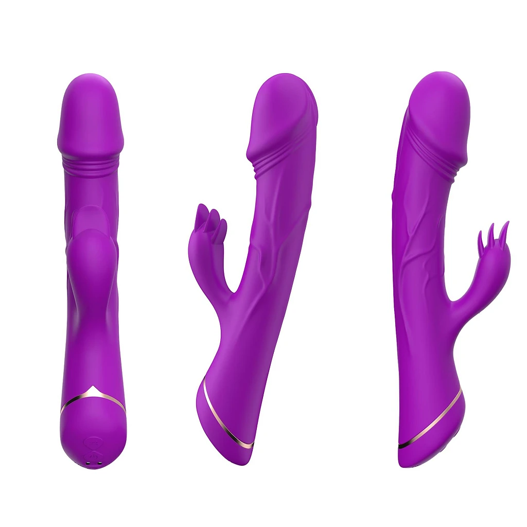 Wibrator króliczek Rubberco Purple – 2 silniki, 9 trybów — zdjęcie 7
