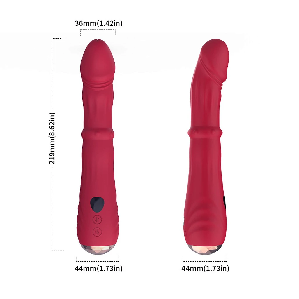 Wibrator Jackal Red – 9 trybów, ruchy posuwiste — zdjęcie 2